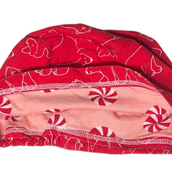 Stretch Polar Bear Stencil Print Surgical Scrub Hat (Euro) NWOT - Picture 5 of 7